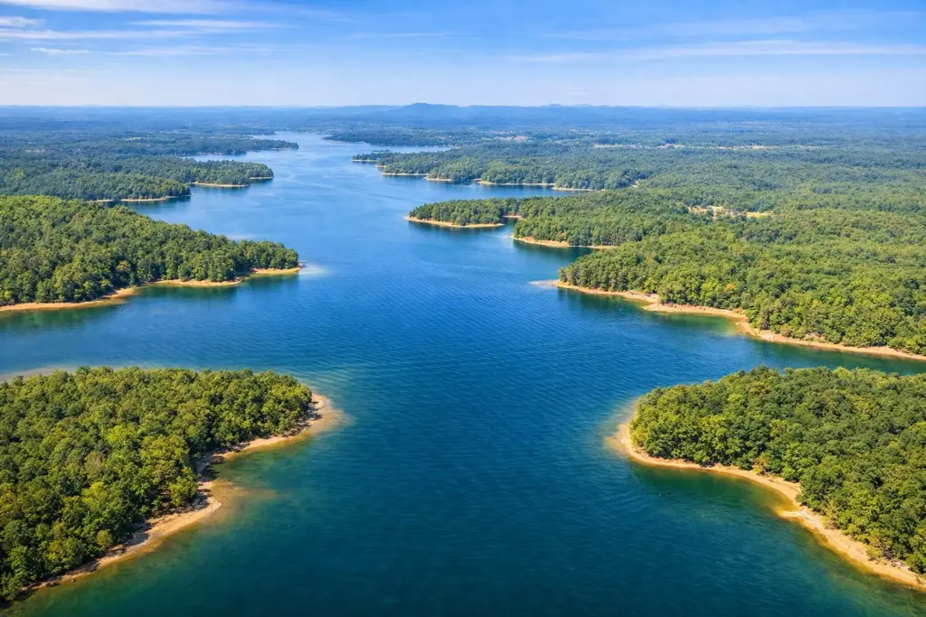 how deep is lake lanier Lake Nottely Homes