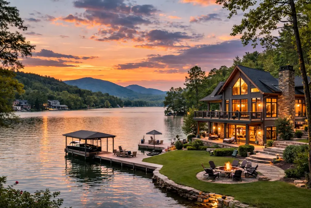 what is waterfront property Lake Blue Ridge Homes